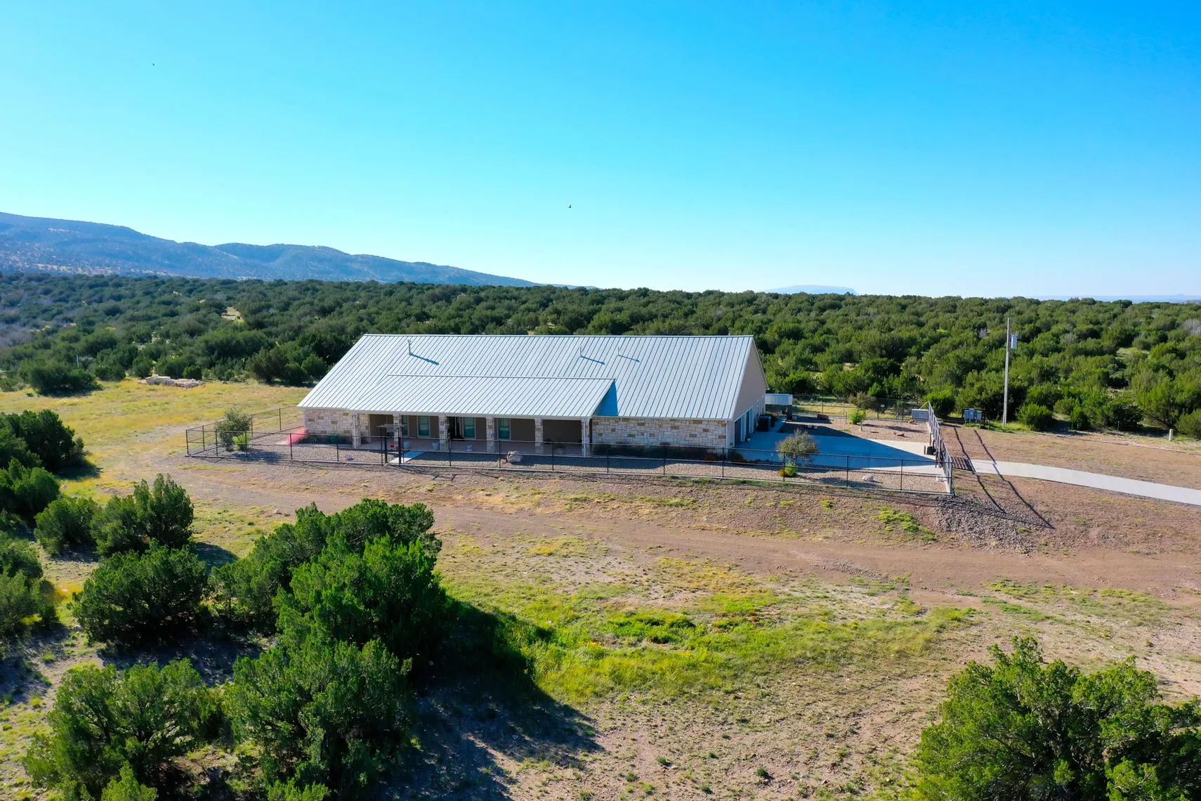 Front of the home with Davis Mountains beyond